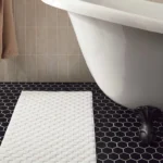 Checkered Bath Mat