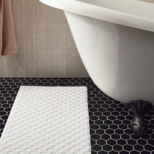 Checkered Bath Mat