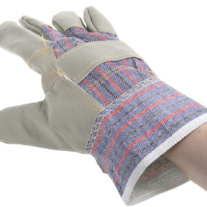 PRO Grey Leather Work Gloves